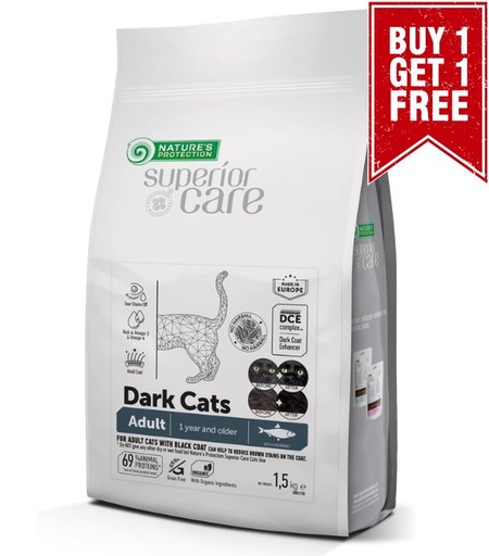 [4771317476326] Nature's Protection Superior Care For Dark Cats with Herring Adult (1.5 kg)