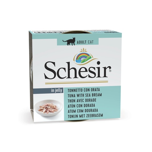 [8005852172747] Schesir Can for Cat Tuna with Sea Bream in Jelly 85g (1 Can)