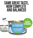 Schesir Cat Can Tuna With Seabass in Jelly 85g