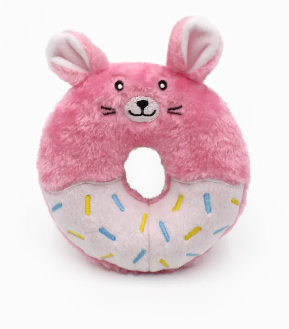Zippy Paws Donutz Buddies Bunny Dog Toy
