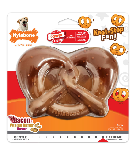 Nylabone Dura Chew Dog Toy Bacon and Penut Butter