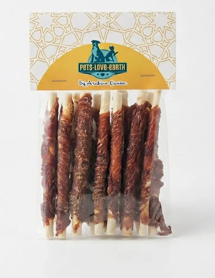 Pets.Love.Earth Dry Chicken Wrap Rawhide-5 Inches 12Pk