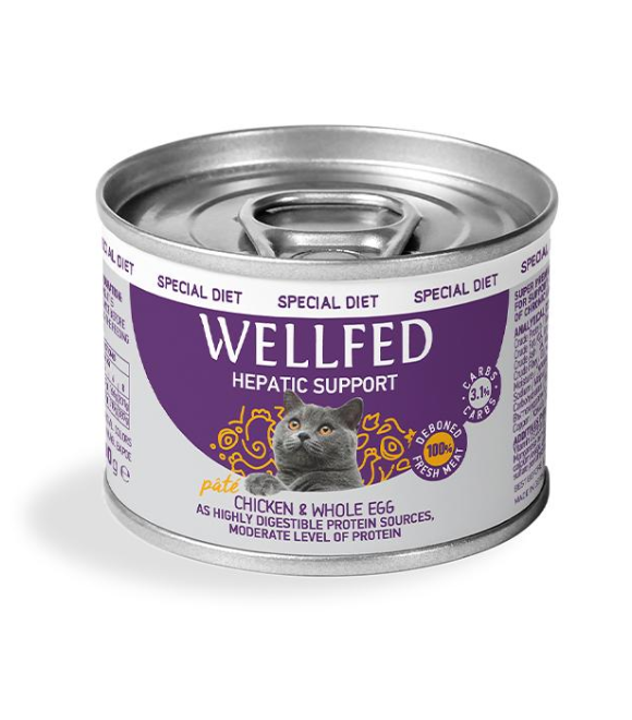 Pet Interest Wellfed Hepatic Support Chicken and Whole egg 200g