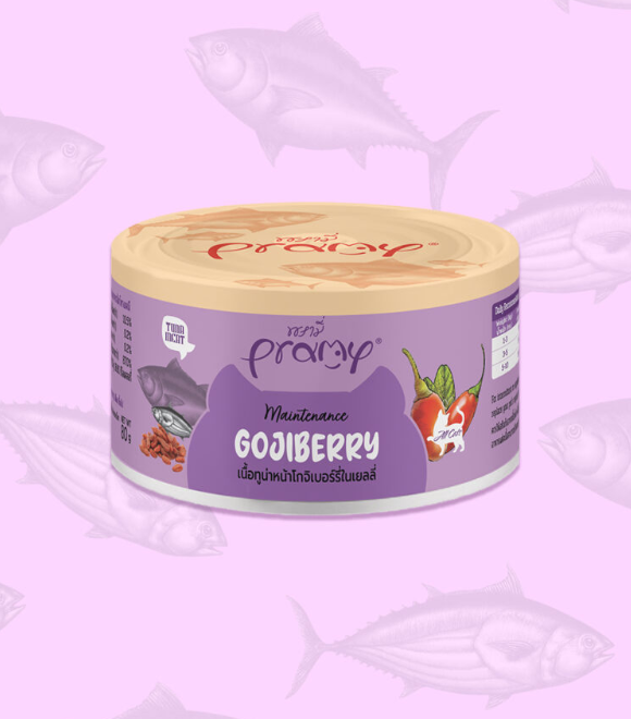 Pramy Tuna Topping Gojiberry for Maintenance Cat Can 80g