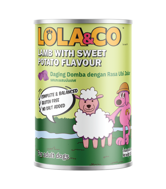 LOLA &amp; CO Lamb with Sweet Potato Flavour For Dogs Can 400g