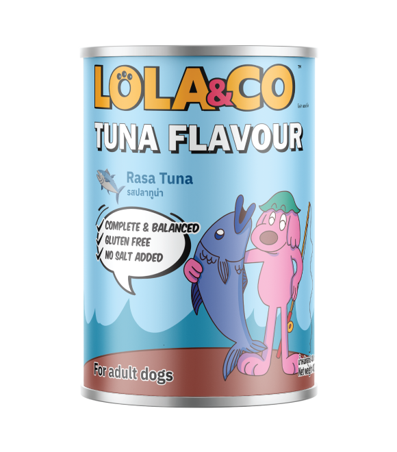 LOLA &amp; CO Tuna Flavour For Dogs Can 400g