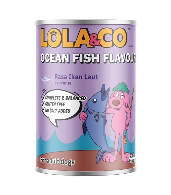 LOLA &amp; CO Ocean Fish Flavour For Dogs Can 400g