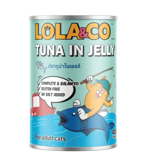 LOLA & CO Tuna in Jelly Cat Can 400g