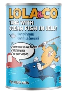 [8859601031263] LOLA &amp; CO Tuna with Ocean Fish in Jelly Cat Can 400g (1 Can)