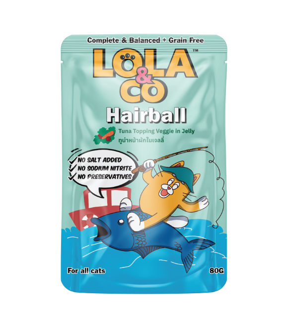 LOLA &amp; CO Tuna Topping Veggie  in Jelly Cat Pouch 80g