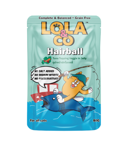[8859601031058] LOLA &amp; CO Tuna Topping Veggie  in Jelly Cat Pouch 80g (1 Pouch)