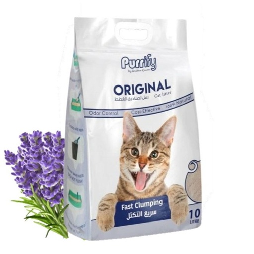 [635934609236-Lavender] Purrify Original Cat Litter - 10Ltr Lavender