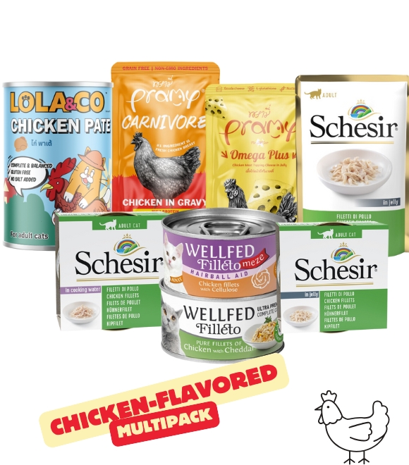 Chicken-Flavoured Multipack for Adult Cat