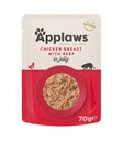 Applaws Pouch Chicken Breast with Beef in Jelly 70g