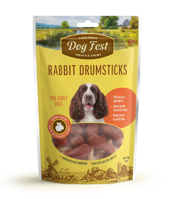 Dog Fest Rabbit Drum Sticks 90g