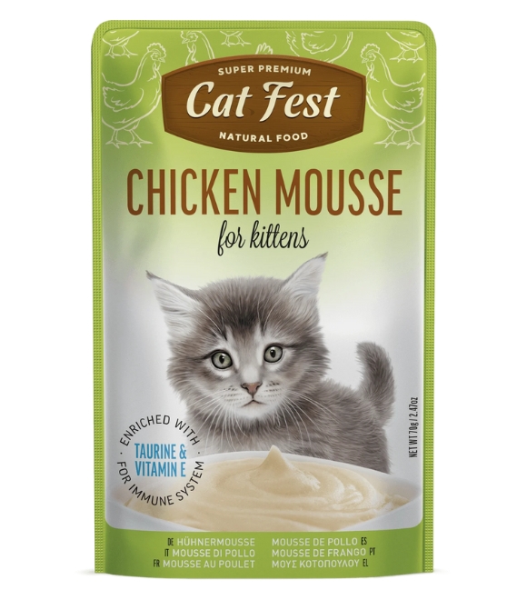 Cat Fest Chicken Mousse for Kittens 70g
