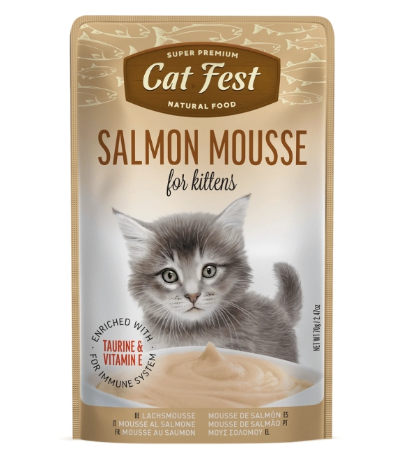 Cat Fest Salmon Mousse For Kitten Pouch 70g