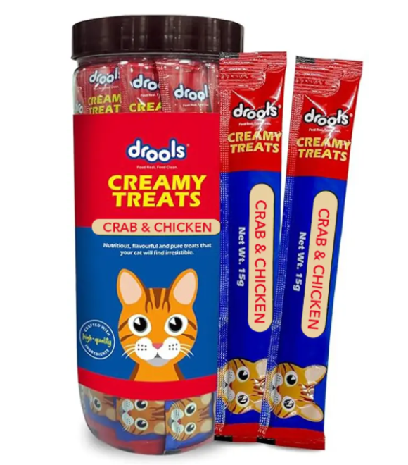 Drools Creamy Treats – Crab & Chicken 25 Sticks