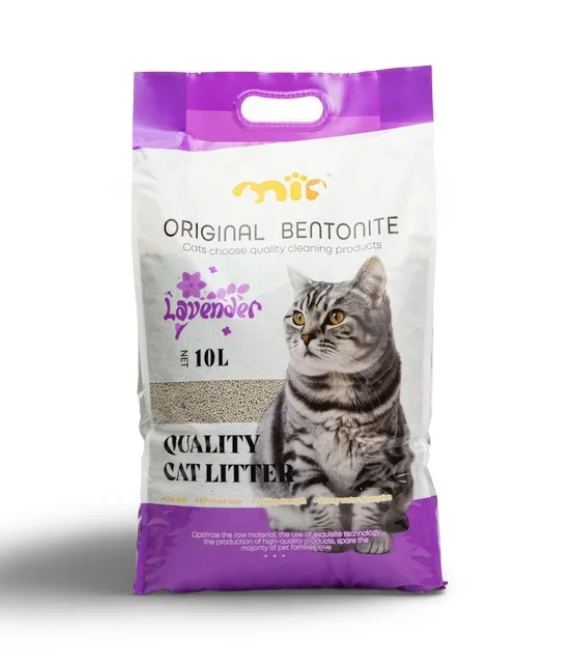 Mi Pets Bentonite White Cat Litter – Lavender Scent 10L