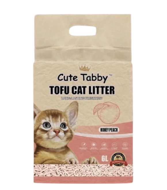 Mi Pets Tofu Cat Litter – Peach Scent 6L