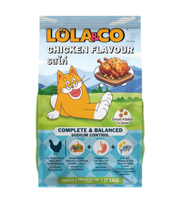 LOLA & CO Cat Dry Food – Chicken Flavour