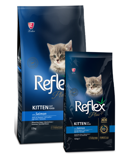 Reflex Plus Kitten Food with Salmon 1.5kg