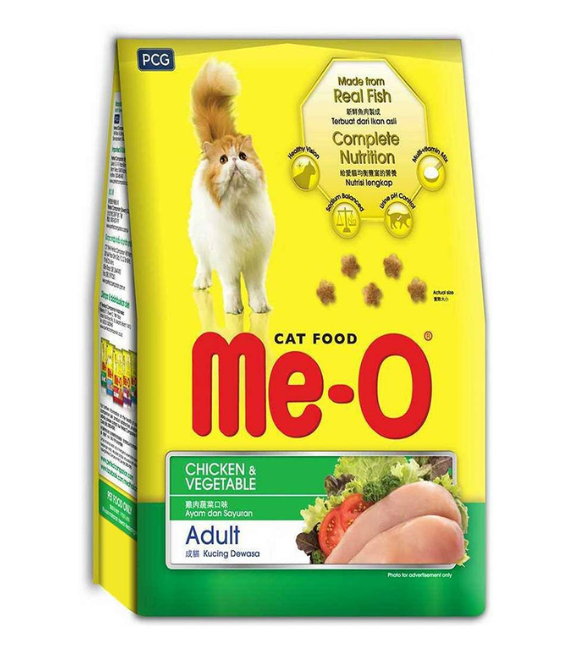 Me-O Adult Dry Cat Food, Chicken and Vegetable, 1.2 Kg
