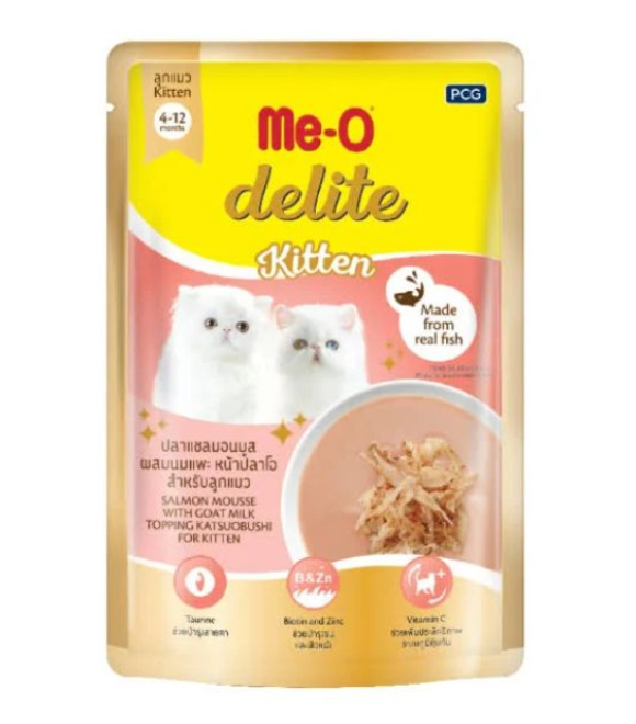 Me-O Kitten Delite – Made with Real Fish (70g Pouch)