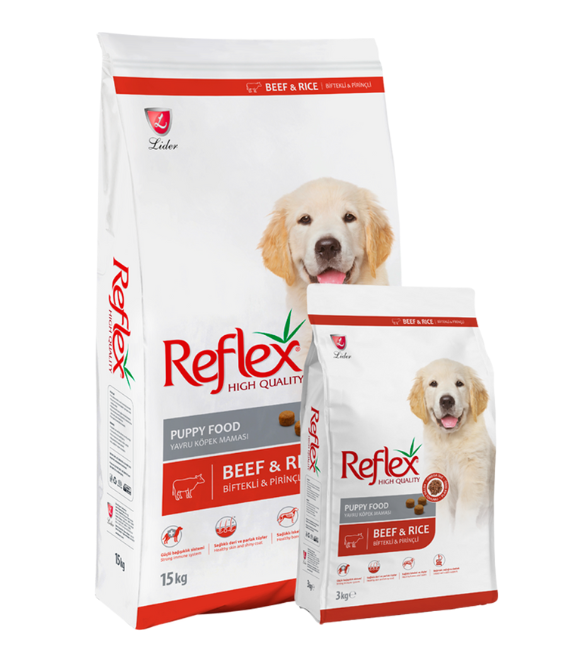 Reflex Puppy Food with Beef & Rice 3 kg