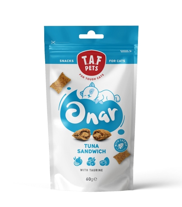 TAF Onar Snacks Tuna Sandwich with Taurine 60g For Cats
