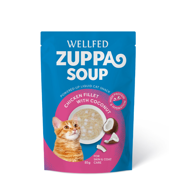 Pet Interest Wellfed Zuppa Soup – Chicken Fillet with Coconut for Cats, 85g