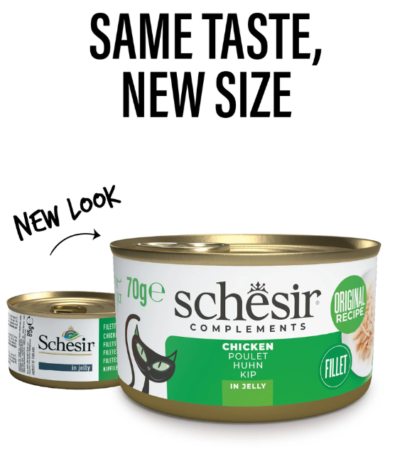 Schesir Cat Can Chicken Fillets in Jelly 70g