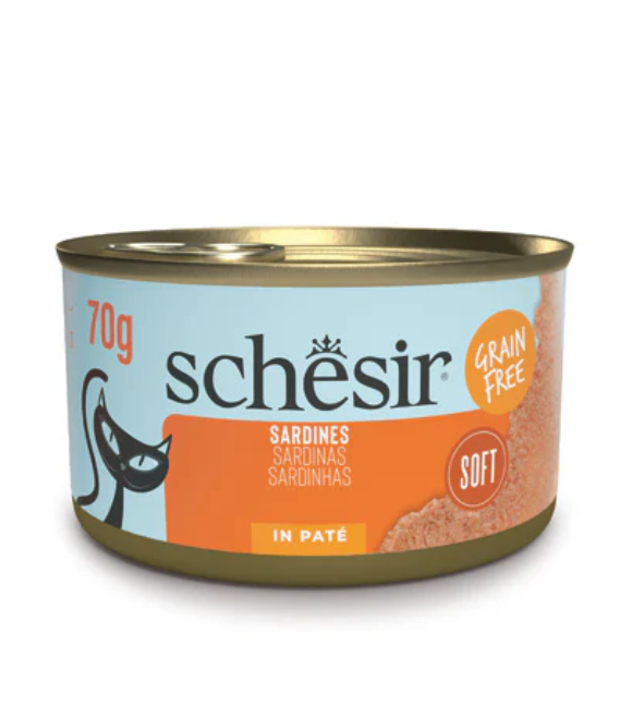 Schesir Cat Can Sardines in Pate 70g
