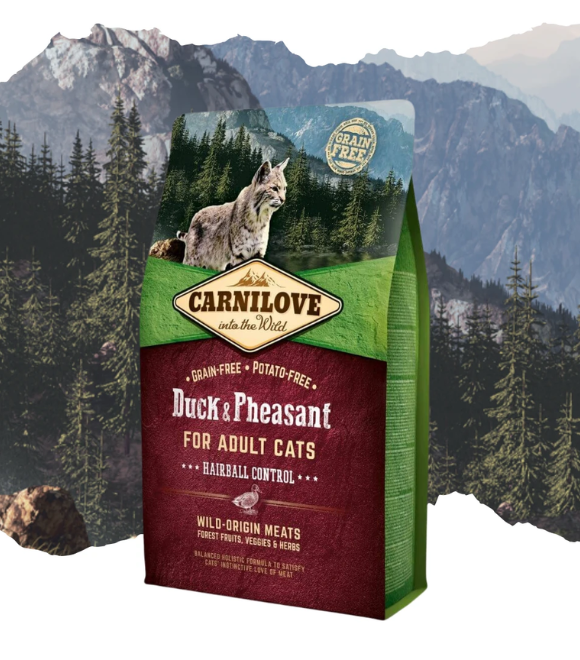 Carnilove Duck & Pheasant for Adult Cats – Hairball Control