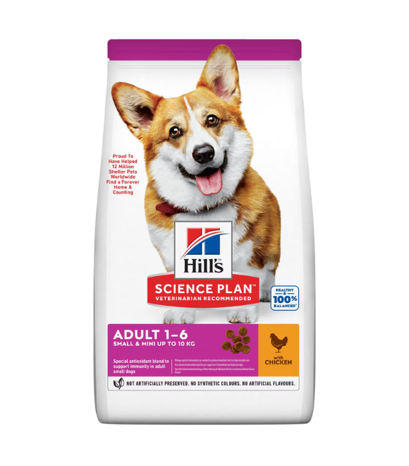 Hill's Science Plan Small &amp; Mini Adult Dog Food with Chicken 1.5KG