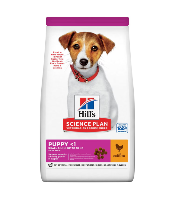 Hill's Science Plan Small &amp; Mini Puppy Food with Chicken 1.5KG