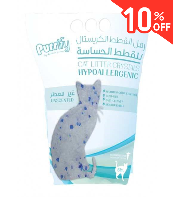 Purrify Cat Litter Crystals Hypoallergenic-5L-Offer