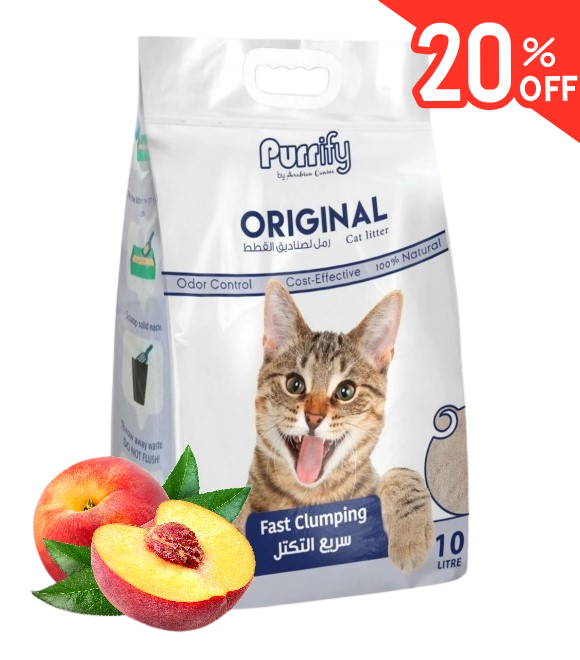 Purrify Original Cat Litter - 10Ltr Peach-Offer
