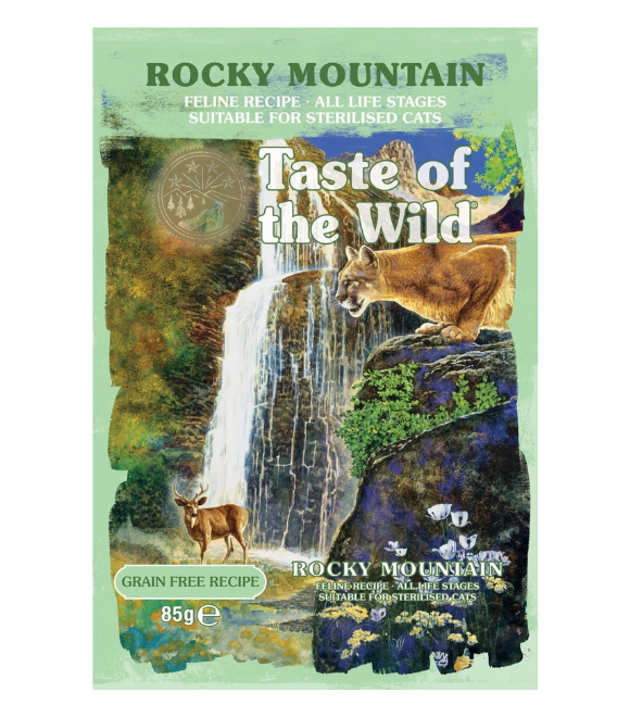 Taste of the Wild Rocky Mountain Feline Wet Food Pouch 85g