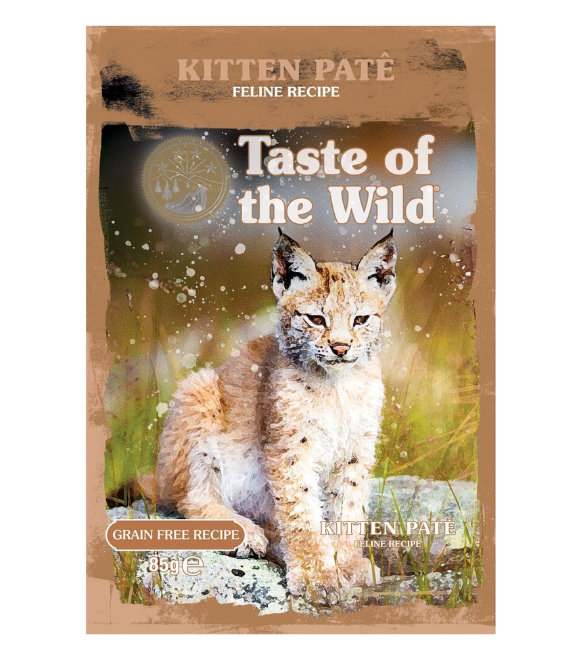 Taste of the Wild Grain-Free Kitten Pâté with Chicken Pouch 85g