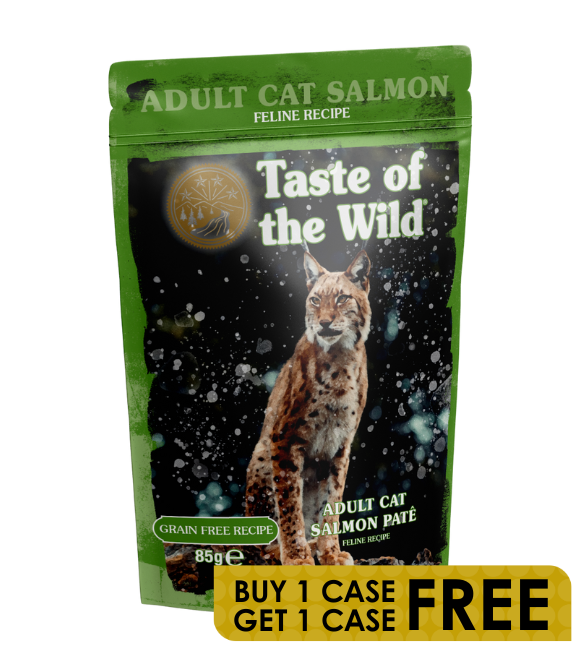 Taste of the Wild Grain Free Adult Cat Pate Salmon Pouch 85g