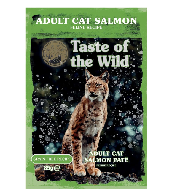 Taste of the Wild Grain Free Adult Cat Pate Salmon Pouch 85g