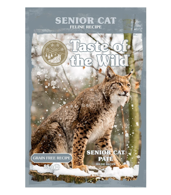 Taste of the Wild Grain Free Senior Cat Pate Pouch 85g