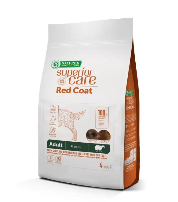 Nature’s Protection Superior Care Adult All Breed Red Coat Lamb Dry Food – 4kg