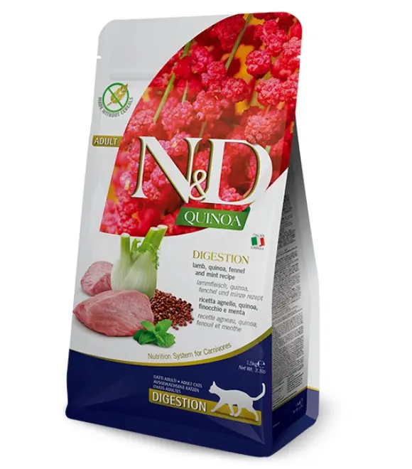 Farmina N&D Quinoa Cat Digestion Lamb – 1.5 kg