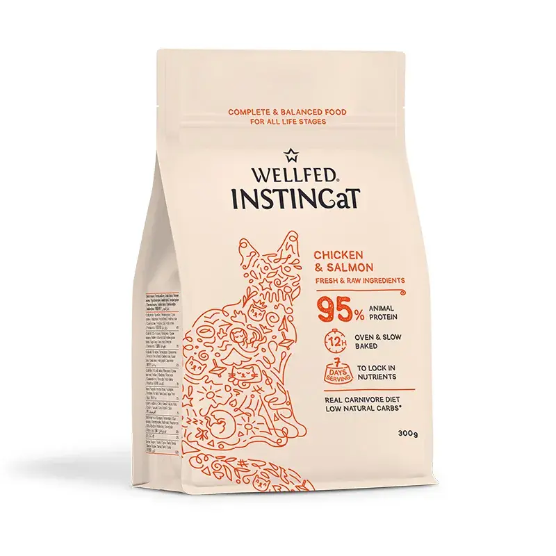 Pet Interest Wellfed Instin Cat Dry food Chicken & Salmon 300g