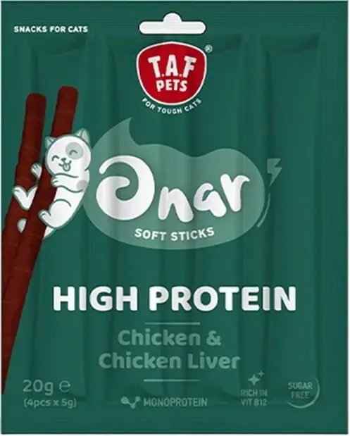TAF Pets Onar Soft Sticks Chicken & Chicken Liver Cat (4X5g) 20g