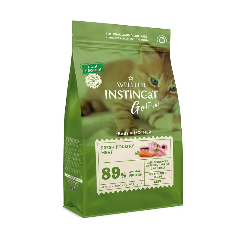 Pet Interest Wellfed Instin Cat Dry Food Fresh Poultry Meat For Kitten