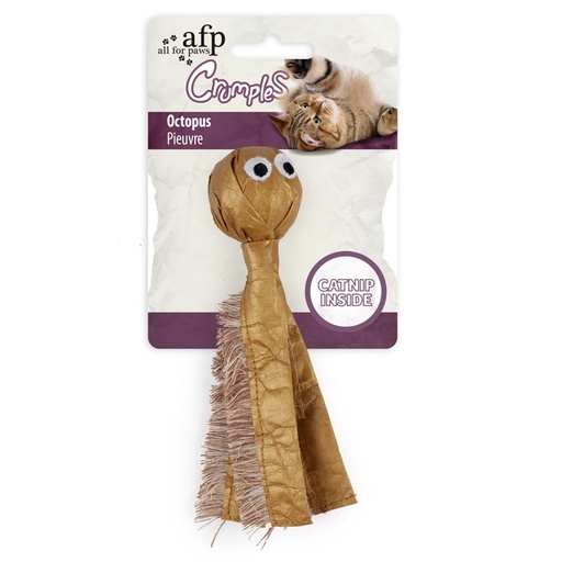 [847922026578] All For Paws Crumples - Octopus - Gold