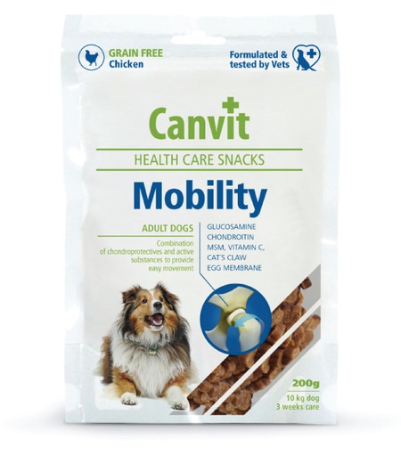 [8595602508792] Canvit Health Care Snacks Mobility for Adult Dogs 200g